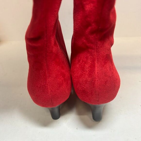 Impo Womens 9 W WC Classic Red Namora Eco Suedy Stretch Dress Boots DISPLAY JC3 - Picture 6 of 7